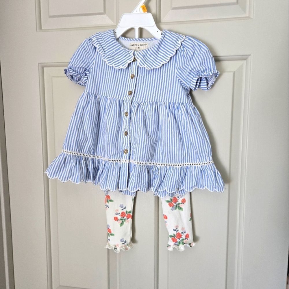 Happily Grey kids set size 12-18 m